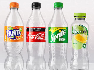 Plastic flessen van 100% gerecycled FWS