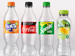 Coca-Cola flessen van 100% gerecycled plastic