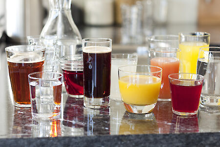 Verschillende soorten frisdranken